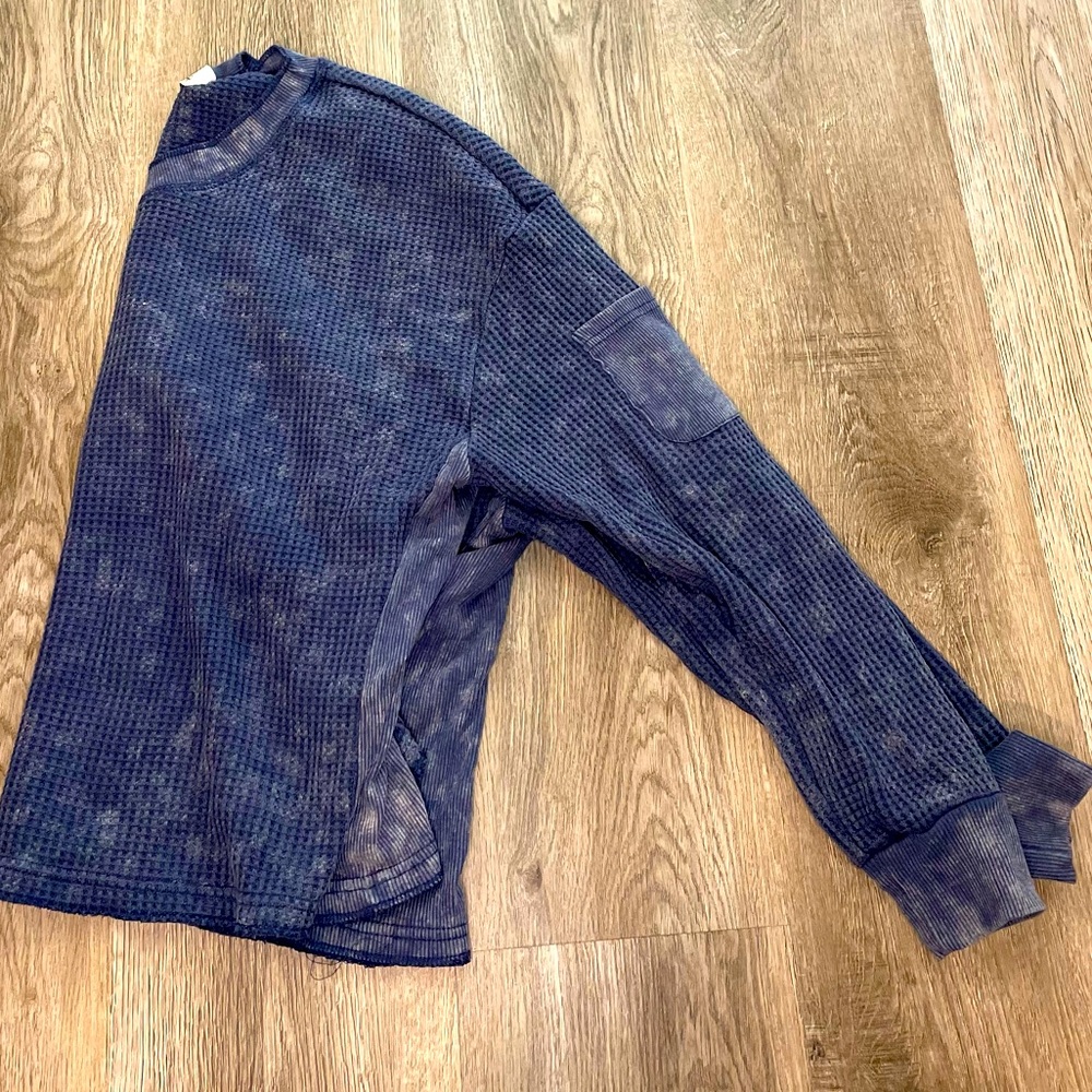 Vintage Havana Blue Swetaer pocket sleeve small